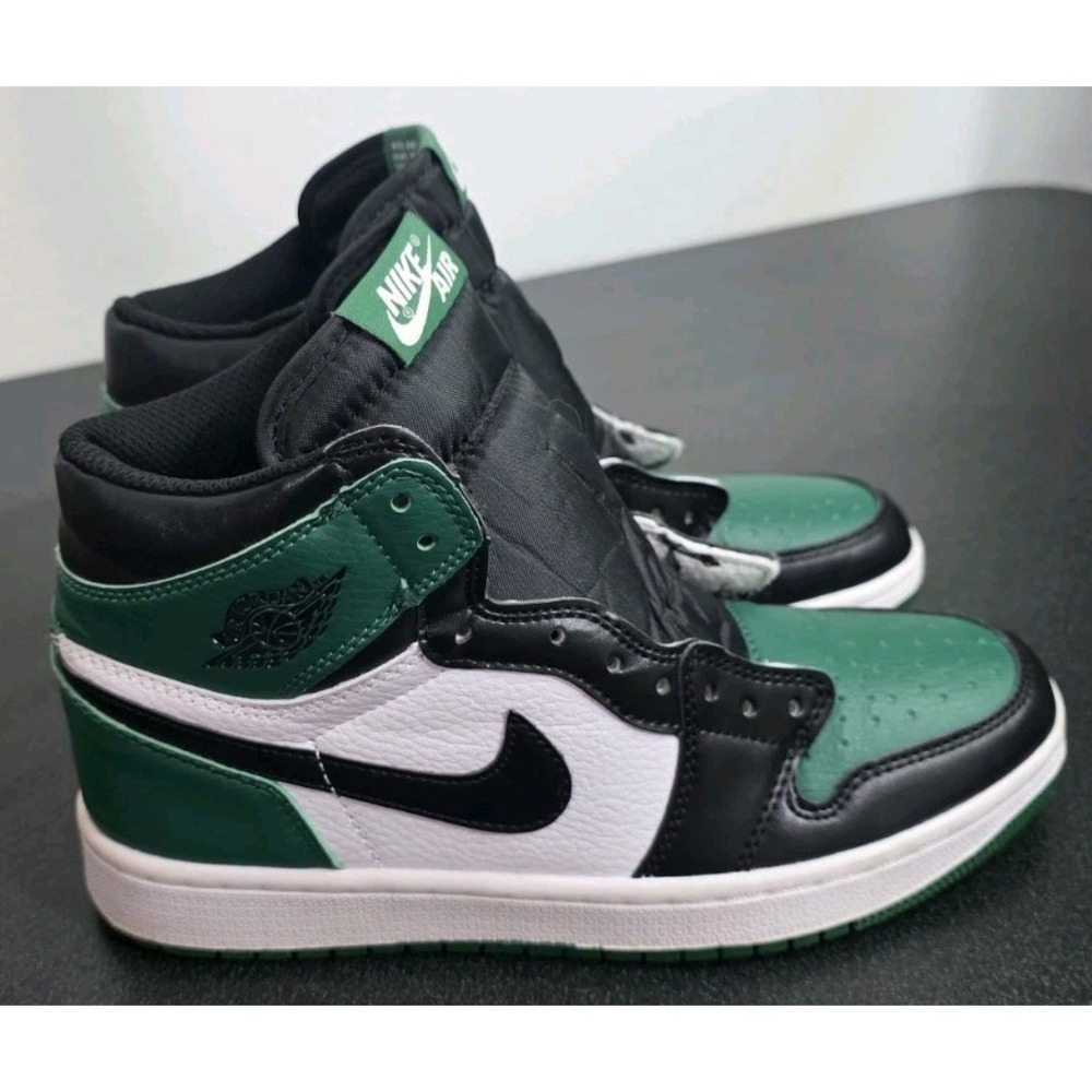 Jordan 1 Retro High Top 'Pine Green' DS Women 8 39 Sneaker Shoe No Laces EUC